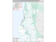 Humboldt County, CA <br /> Wall Map <br /> Premium Style 2024 Map