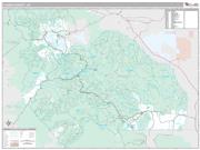 Plumas County, CA <br /> Wall Map <br /> Premium Style 2024 Map