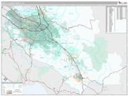 Santa Clara County, CA <br /> Wall Map <br /> Premium Style 2024 Map