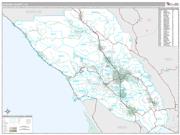 Sonoma County, CA <br /> Wall Map <br /> Premium Style 2024 Map