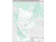 Trinity County, CA <br /> Wall Map <br /> Premium Style 2024 Map