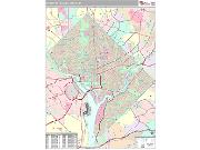 District of Columbia County, DC <br /> Wall Map <br /> Premium Style 2024 Map