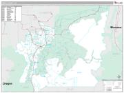 Idaho County, ID <br /> Wall Map <br /> Premium Style 2024 Map