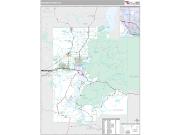 Kootenai County, ID <br /> Wall Map <br /> Premium Style 2024 Map