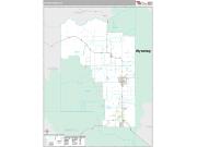 Teton County, ID <br /> Wall Map <br /> Premium Style 2024 Map