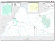 Cass County, IL <br /> Wall Map <br /> Premium Style 2024 Map