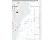 Henderson County, IL <br /> Wall Map <br /> Premium Style 2024 Map