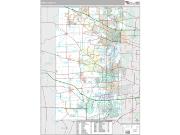 Kane County, IL <br /> Wall Map <br /> Premium Style 2024 Map