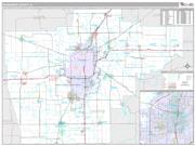 Sangamon County, IL <br /> Wall Map <br /> Premium Style 2024 Map