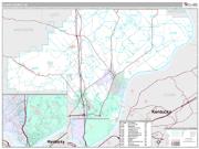 Clark County, IN <br /> Wall Map <br /> Premium Style 2024 Map
