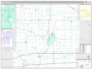 Henry County, IN <br /> Wall Map <br /> Premium Style 2024 Map
