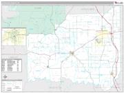 Jackson County, IN <br /> Wall Map <br /> Premium Style 2024 Map