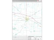 Montgomery County, IN <br /> Wall Map <br /> Premium Style 2024 Map