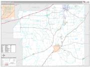 Morgan County, IN <br /> Wall Map <br /> Premium Style 2024 Map