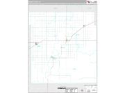 Meade County, KS <br /> Wall Map <br /> Premium Style 2024 Map