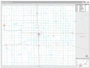 Rush County, KS <br /> Wall Map <br /> Premium Style 2024 Map