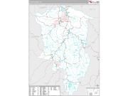 Floyd County, KY <br /> Wall Map <br /> Premium Style 2024 Map