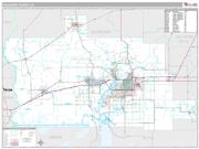 Calcasieu County, LA <br /> Wall Map <br /> Premium Style 2024 Map