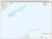 Keweenaw County, MI <br /> Wall Map <br /> Premium Style 2024 Map