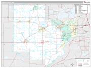 Carver County, MN <br /> Wall Map <br /> Premium Style 2024 Map
