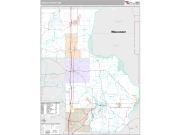 Chisago County, MN <br /> Wall Map <br /> Premium Style 2024 Map