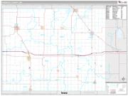 Faribault County, MN <br /> Wall Map <br /> Premium Style 2024 Map