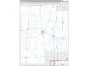 Meeker County, MN <br /> Wall Map <br /> Premium Style 2024 Map