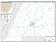 Attala County, MS <br /> Wall Map <br /> Premium Style 2024 Map