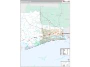 Harrison County, MS <br /> Wall Map <br /> Premium Style 2024 Map