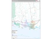 Jackson County, MS <br /> Wall Map <br /> Premium Style 2024 Map