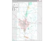 Lee County, MS <br /> Wall Map <br /> Premium Style 2024 Map