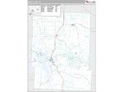 Benton County, MO <br /> Wall Map <br /> Premium Style 2024 Map