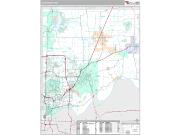 Clay County, MO <br /> Wall Map <br /> Premium Style 2024 Map