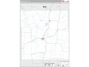 Mercer County, MO <br /> Wall Map <br /> Premium Style 2024 Map