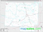 St. Clair County, MO <br /> Wall Map <br /> Premium Style 2024 Map