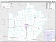 Saline County, MO <br /> Wall Map <br /> Premium Style 2024 Map