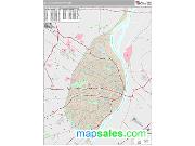St. Louis City County, MO <br /> Wall Map <br /> Premium Style 2024 Map