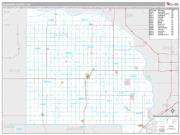 Saunders County, NE <br /> Wall Map <br /> Premium Style 2024 Map