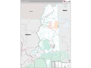 Coos County, NH <br /> Wall Map <br /> Premium Style 2024 Map