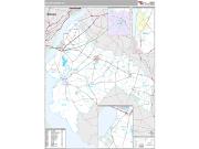 Salem County, NJ <br /> Wall Map <br /> Premium Style 2024 Map