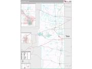 Lea County, NM <br /> Wall Map <br /> Premium Style 2024 Map