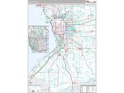 Erie County, NY <br /> Wall Map <br /> Premium Style 2024 Map