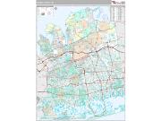 Nassau County, NY <br /> Wall Map <br /> Premium Style 2024 Map