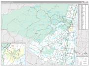 Ulster County, NY <br /> Wall Map <br /> Premium Style 2024 Map