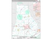 Cleveland County, NC <br /> Wall Map <br /> Premium Style 2024 Map