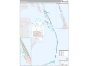Dare County, NC <br /> Wall Map <br /> Premium Style 2024 Map