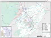 Henderson County, NC <br /> Wall Map <br /> Premium Style 2024 Map