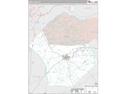Hoke County, NC <br /> Wall Map <br /> Premium Style 2024 Map