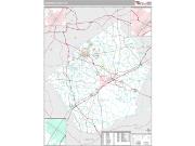 Johnston County, NC <br /> Wall Map <br /> Premium Style 2024 Map
