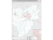 Lenoir County, NC <br /> Wall Map <br /> Premium Style 2024 Map